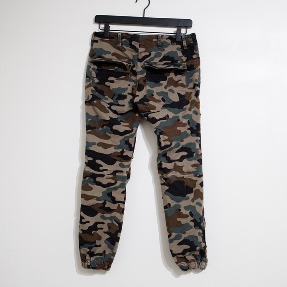 Nili Lotan Cropped French Military Pants Camo Camel Stretch Twill Cotton Size 2 - Picture 5 of 12